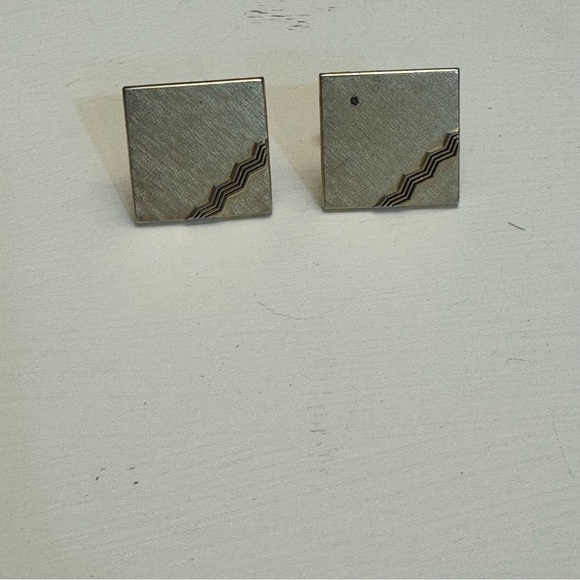 Vintage Swank Cuff Links Mid Formal Wear Soft Gold Tone - Picture 3 of 7